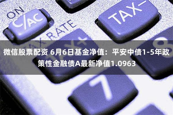 微信股票配资 6月6日基金净值：平安中债1-5年政策性金